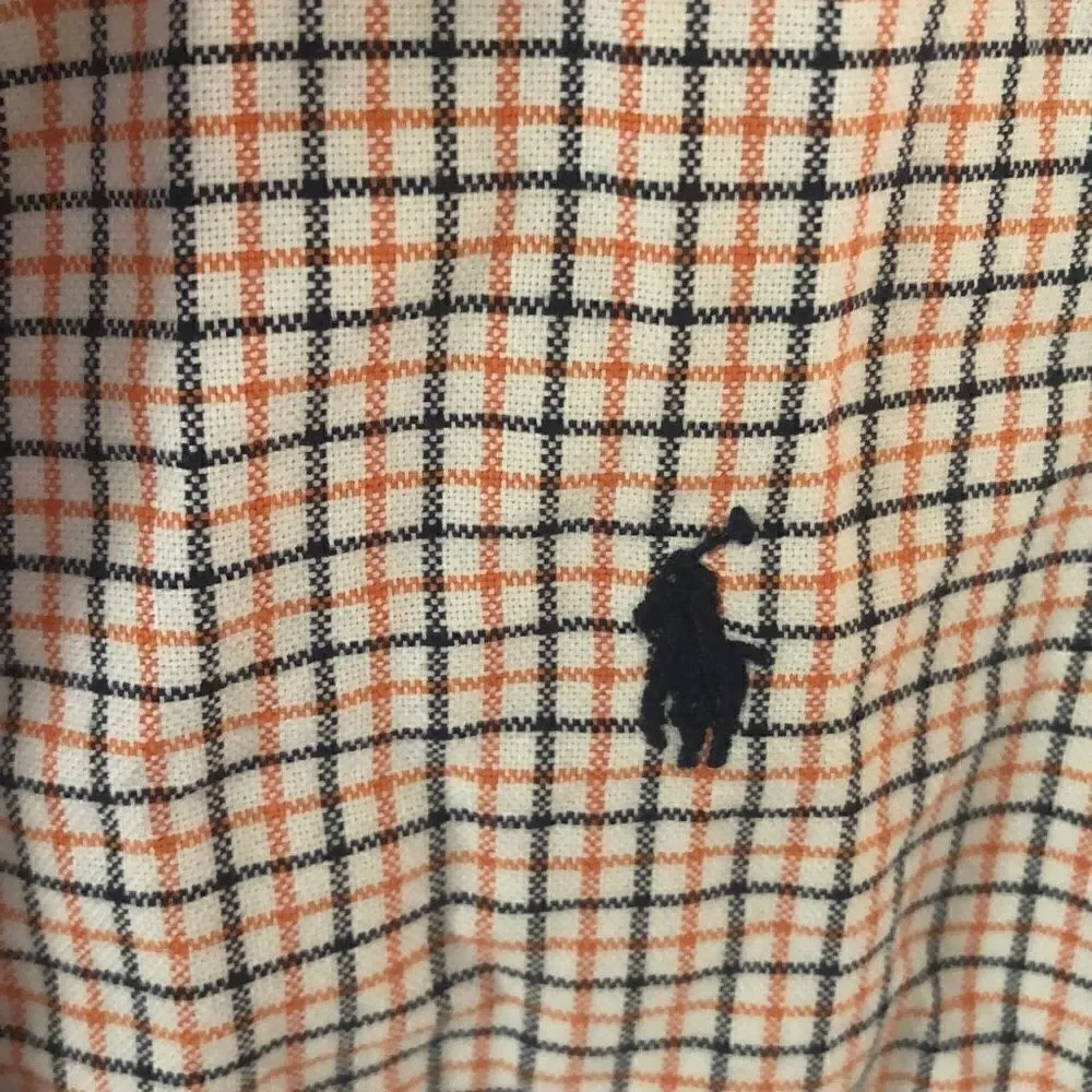 Ralph Lauren plaid checked button-down, Oxford, shirt, boys 6￼ long sleeve